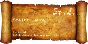 Szeitz Laura névjegykártya